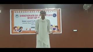 Mono acting State level competition  Prisha Kochhar  Theatre  Laxman Public School [upl. by Amilas]