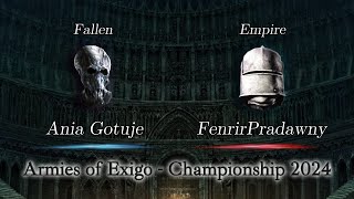 Ania Gotuje vs FenrirPradawny  Armies of Exigo Championship 2024 [upl. by Erda]