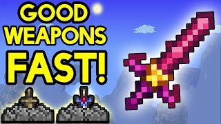 Terraria  Get Good Weapons Fast [upl. by Eelanna]