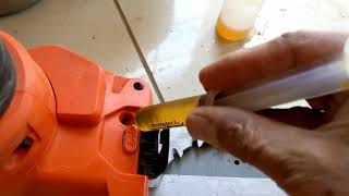 BLACK  DECKER 20V CHAIN SAW CHAIN REPLACEMENT [upl. by Cassaundra]