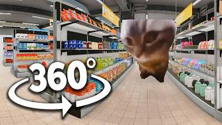 360° CHIPI CHIPI CHAPA CHAPA CAT  Supermarket  4K VR 360 Video [upl. by Gerladina]