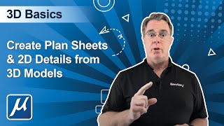 04 MicroStation CONNECT Edition 3D Basics  Create Plan Sheets amp 2D Details from 3D Models [upl. by Kiraa]