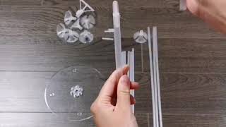 Diy balloon table stand [upl. by Enaz]