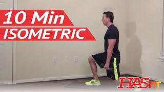 10 Minute Isometric Workout  HASfit Isometric Training Exercises  Isometrics Exercise [upl. by Tessi867]