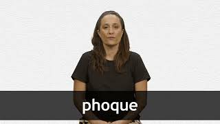 How to pronounce PHOQUE in French [upl. by Nanis127]