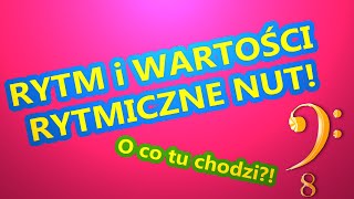 RYTM  CO TO JEST i JAKIE MAMY NUTY WARTOŚCI RYTMICZNE NUT  Lekcja 2 [upl. by Moss]