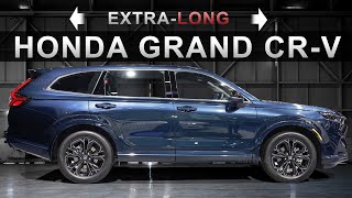 2025 Honda GRAND CRV  ExtraLong Honda CRV XL with 3 Rows and Large Trunk [upl. by Niram]