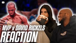 Girlfriend REACTS to My MMA Fight  MVP v David Rickels [upl. by Tap]