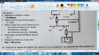 Correction Exercice Engrenage Bac Technique [upl. by Everson225]