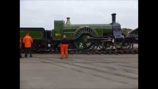 Great Northern Railway quot Stirling Singlequot No 1 being turned at NRM Shildon 30414 [upl. by Yclek]