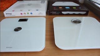 Review of the WiFi Bathroom Scales Withings ws50 vs Fitbit aria [upl. by Namara287]