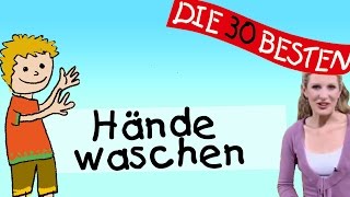 Hände waschen  Anleitung zum Bewegen  Kinderlieder [upl. by Waxler]