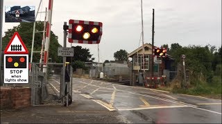 Eccles Level Crossing  Norfolk [upl. by Nawotna440]