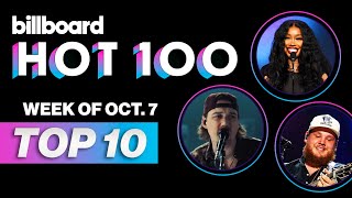 Billboard Hot 100 Chart Reveal Oct 7 2023  Billboard News [upl. by Ydac]