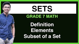 Introduction to Sets  Elements and Subset of a Set  Grade 7 Math MathTeacherGon [upl. by Enitnelav]