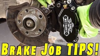 10 Brake Job Tips when Replacing Brake Pads and Rotors [upl. by Einnoc]