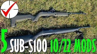 5 Great Ruger 1022 Mods Under 100 [upl. by Llerreg]