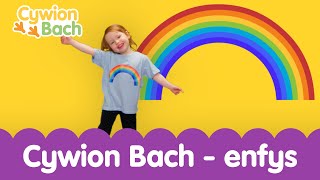 🌈Cywion Bach  Enfys  Welsh Childrens Learning Songs Cymraeg Rainbow [upl. by Cantlon]