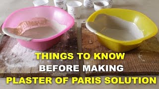 How to mix Plaster of Paris  Satyen Sharma [upl. by Marinna]