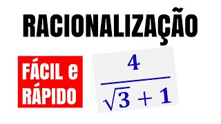 RACIONALIZAÇÃO DE DENOMINADORES  FÁCIL e RÁPIDO [upl. by Bois]