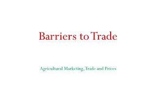 Barriers to Trade International Trade  Tariff and Non tariff Measures [upl. by Varin258]