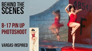 Classic Pin Up B17 Flying Fortress Photoshoot  Behind the scenes on set with Warbird Pinup Girls [upl. by Odracir]