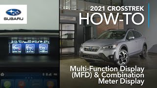 2021 Subaru Crosstrek – MultiFunction Display MFD and Combination Meter Display [upl. by Helsell]