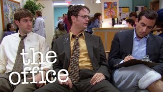 Dwight Goes To The Hospital  The Office US [upl. by Hgeilhsa]