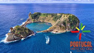 Ilhéu de Vila Franca do Campo 🏝️ Amazing Islet with beach inside  São Miguel  Azores  4K Ultra HD [upl. by Kelbee]