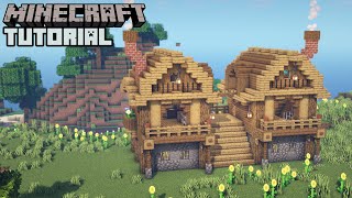 Minecraft  2 Player Survival House Tutorial How to Build [upl. by Tannenbaum]