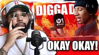 DIGGA D HAS TO CHILL  Fire In The Booth  REACTION [upl. by Delainey236]