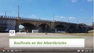 Baufinale an der Albertbrücke [upl. by Abdu]