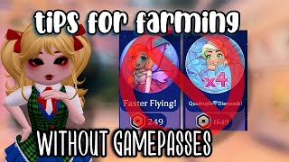 How to farm WITHOUT Gamepasses in Royale High [upl. by Benco377]