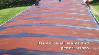 Mobile Home Roof Coating Application [upl. by Burford]