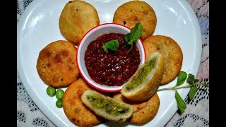 Matar Kachori Recipe  Peas Kachori  Matar Kachori Khasta  Green Peas Stuffed Layered Kachori [upl. by Lawler]