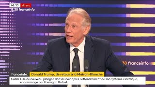 Le 8h30 FranceInfo de Dominique De Villepin jeudi 7 novembre 2024 [upl. by Amaleta]