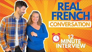 Real French Conversation amp French Listening practice Interview with Max [upl. by Moonier]