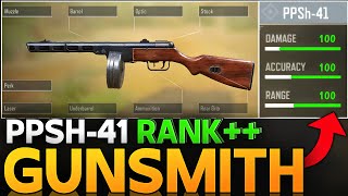 BEST PPSH41 GUNSMITH IN CALL OF DUTY MOBILE  PPSH41 RANK BUILD COD MOBILE [upl. by Ayatahs296]