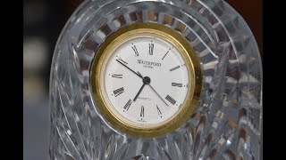 How To Change Waterford Crystal Clock Battery [upl. by Earlie]