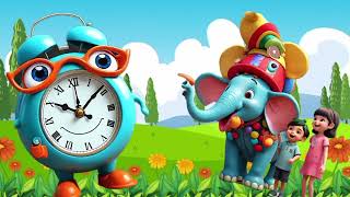 hickory dickory dock elephant  best Rhymes for toddlers  457  Coco Finger Rhymes [upl. by Tonneson]