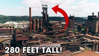 Largest Abandoned Factory Weve Ever Explored  Steel Mill Blast Furnace [upl. by Eveivenej]