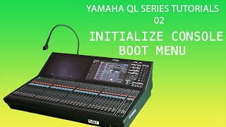 YAMAHA QL SERIES INITIALIZE AND BOOT MENU [upl. by Sine]