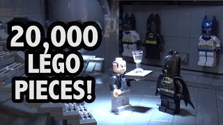 Epic LEGO Batcave With Lights And Batmobiles [upl. by Acirdna485]