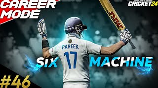 SIX MACHINE🔥  Cricket 24 Career Mode 46  careermode cricket24 indvseng [upl. by Allicirp]