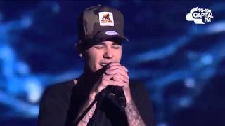 Justin Bieber  Love Yourself Acoustic Live On Capital Fm Stage [upl. by Enerual]