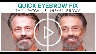 How To Color MEN’S EYEBROWS Quick and Easy [upl. by Klingel]