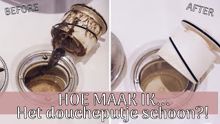 DOUCHEPUTJE SCHOONMAKEN  Hoe maak ik het douche putje schoon  Before en after [upl. by Kiraa]