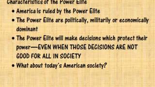 C Wright Mills  The Power Elite [upl. by Halonna]