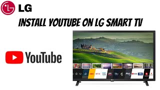 How To Install YouTube on LG Smart TV 2021 [upl. by Feodor701]