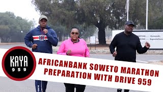 Africanbank Soweto Marathon preparation run with the Drive 959 team Glen Skhumba amp Kgomotso [upl. by Apgar]